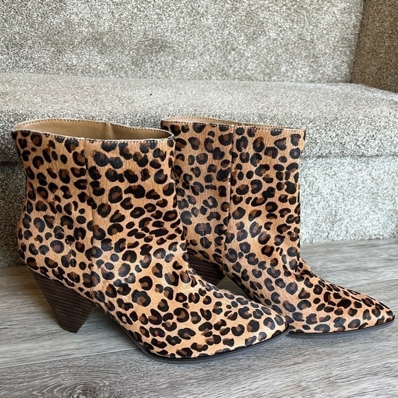 Lucky Brand Munise 2 Leopard Print Boot Size 8 - Picture 1 of 7